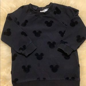 Unisex Black Mickey Mouse Sweater